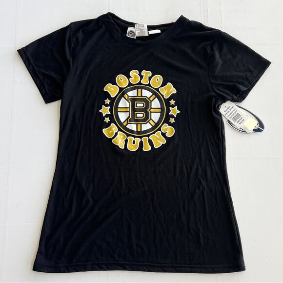 New BOSTON BRUINS NHL Graphic Logo Short Sleeve Chase T-Shirt Women’s SIZE M - Picture 1 of 6